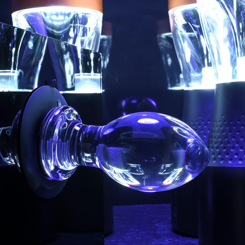 Gender X Crystal Ball - Clear Glass 13.6 cm Butt Plug