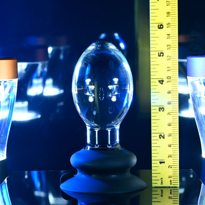 Gender X Crystal Ball - Clear Glass 13.6 cm Butt Plug