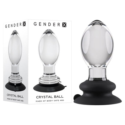 Gender X Crystal Ball - Clear Glass 13.6 cm Butt Plug