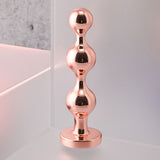 Gender X GOLD DIGGER SMALL - Rose Gold Small Butt Plug with Black Gem Base - Image 2