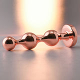 Gender X GOLD DIGGER SMALL - Rose Gold Small Butt Plug with Black Gem Base - Image 4