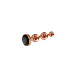 Gender X GOLD DIGGER SMALL - Rose Gold Small Butt Plug with Black Gem Base - Image 7