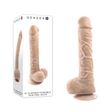 Gender X 10'' FLEXSKIN POSEABLE TRUE FEEL - Light - Flesh 29.2 cm Poseable Dong - Image 1