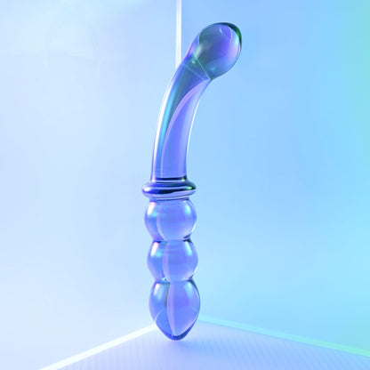 Gender X LUSTROUS GALAXY WAND - Blue/Violet Glass Double Ended
