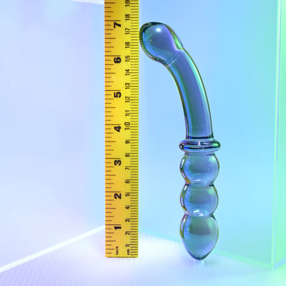 Gender X LUSTROUS GALAXY WAND - Blue/Violet Glass Double Ended