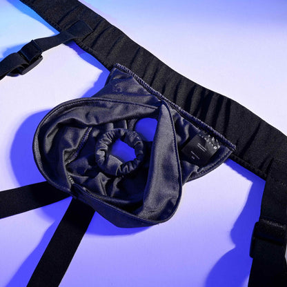 Gender X DOUBLE RIDER - Black Adjustable Strap-On Harness