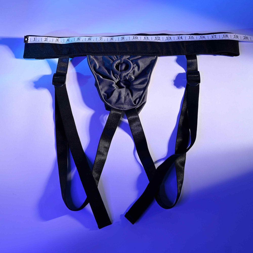 Gender X DOUBLE RIDER - Black Adjustable Strap-On Harness