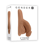 Gender X 4'' PACKER - Medium - Tan 10 cm Packer - Image 1