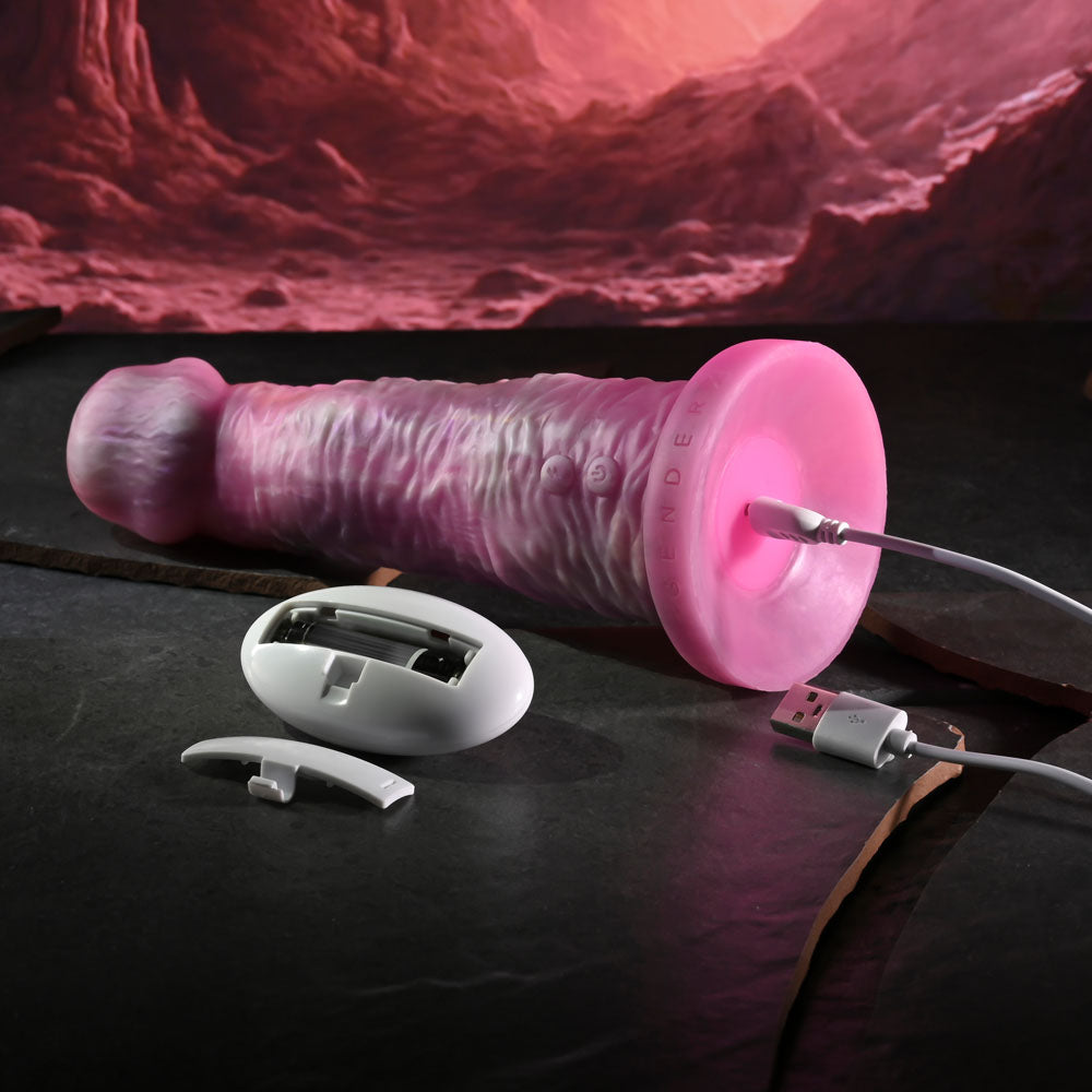 Gender X WHIMSICAL - Pink Vibrating Fantasy Dildo