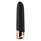 Gender X THE GOLD STANDARD - Black/Rose Gold 10 cm USB Rechargeable Bullet - Image 9