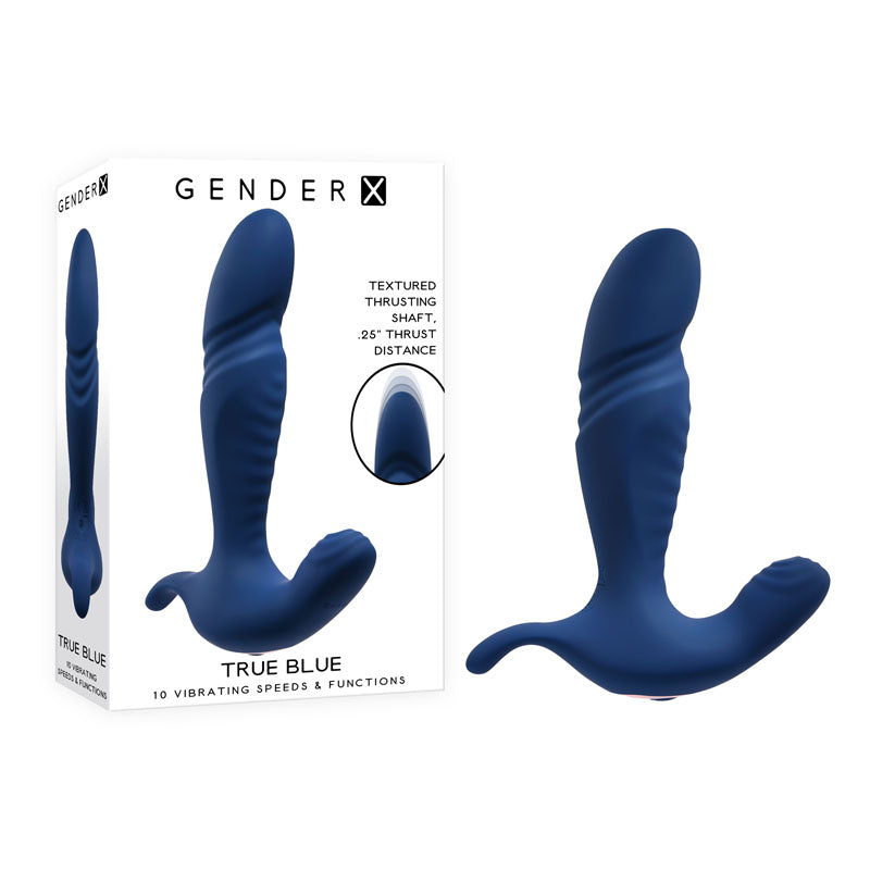 Gender X TRUE BLUE 13.5 cm Thrusting Prostate Massager