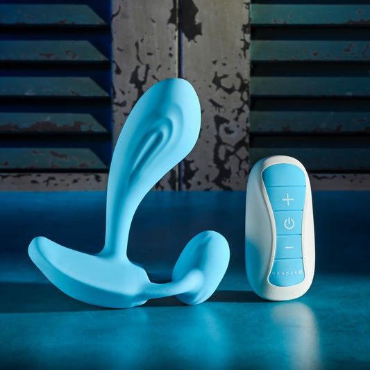 Gender X WEAR ME OUT - Blue 11.1 cm Wearable Vibrator