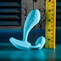 Gender X WEAR ME OUT - Blue 11.1 cm USB Rechargeable Wearable Vibrator with Wireless Remote