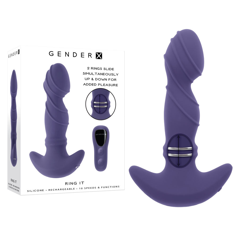 Gender X RING IT - Purple 16.5 cm Vibrator