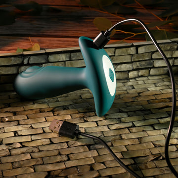 Gender X TUNNEL TAPPER - Grey 12.1 cm USB Rechargeable Tapping Anal Plug with Wireless Remote