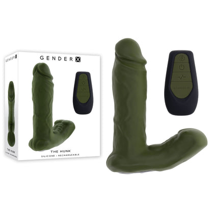 Gender X THE HUNK - Green 15.2 cm Thrusting Vibrator