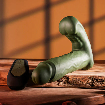 Gender X THE HUNK - Green 15.2 cm Thrusting Vibrator