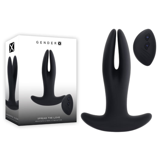 Gender X SPREAD THE LOVE - Black Stretching Anal Plug