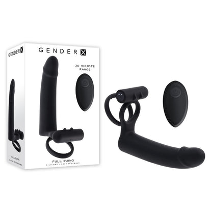 Gender X FULL SWING - Black Vibrating Cock Ring