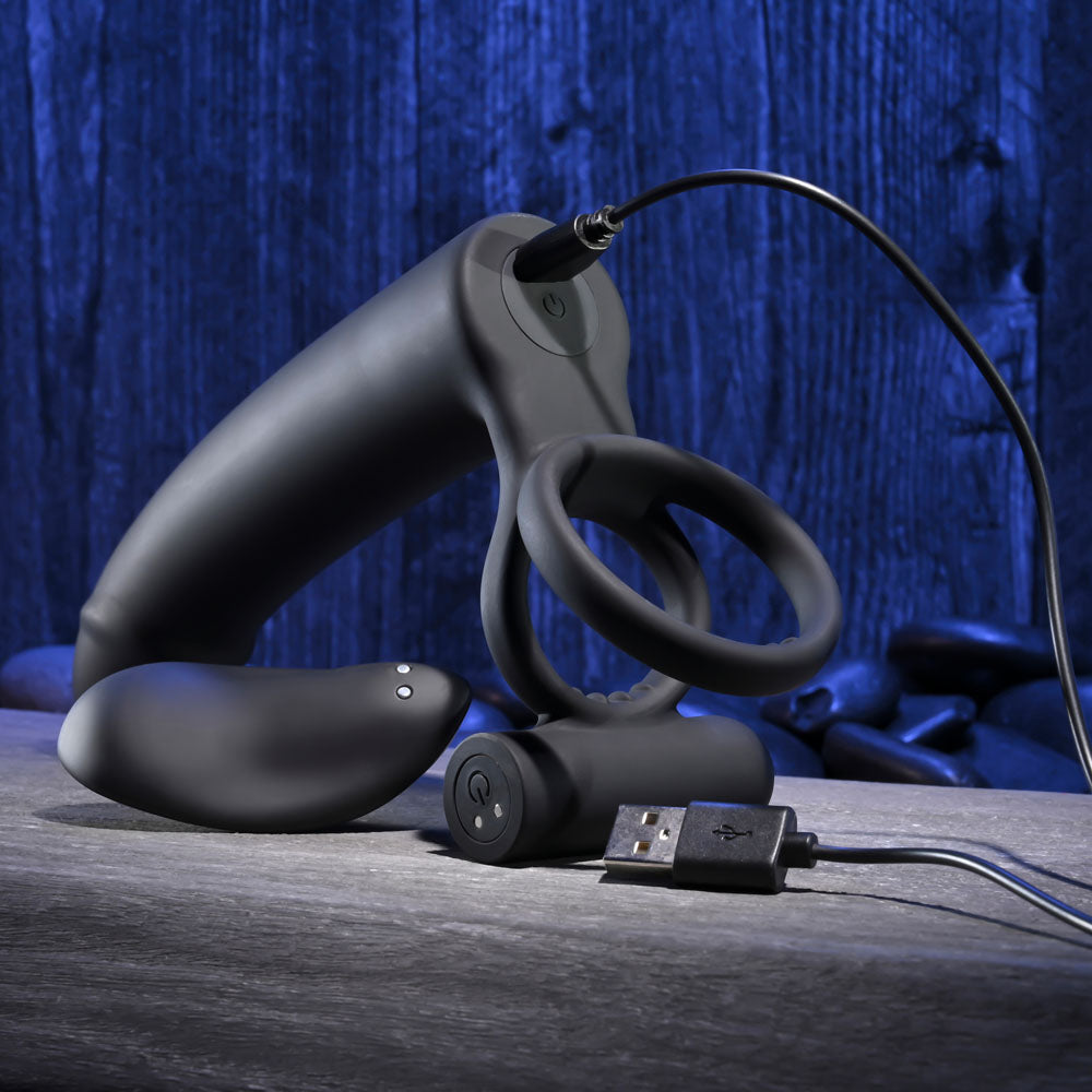 Gender X FULL SWING - Black Vibrating Cock Ring