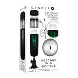 Gender X MESSAGE IN A BOTTLE - USB Rechargeable Thrusting & Spinning Masturbator - Image 1