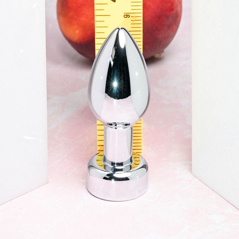 Gender X ROCKIN' METAL PLUG - Metallic 9.3 cm Butt Plug