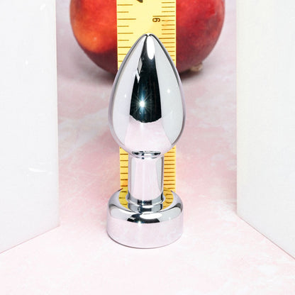 Gender X ROCKIN' METAL PLUG - Metallic 9.3 cm Butt Plug