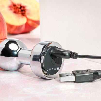 Gender X ROCKIN' METAL PLUG - Metallic 9.3 cm Butt Plug