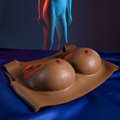 Gender X UNDERGARMENTS - PLATE C-CUP - Dark - Brown Wearable Breasts