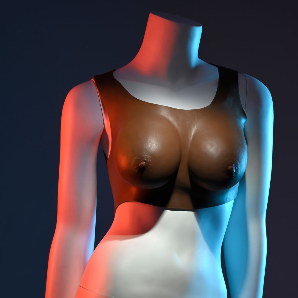 Gender X UNDERGARMENTS - PLATE C-CUP - Dark - Brown Wearable Breasts