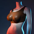 Gender X UNDERGARMENTS - PLATE C-CUP - Dark - Brown Wearable Breasts - C-Cup Size
