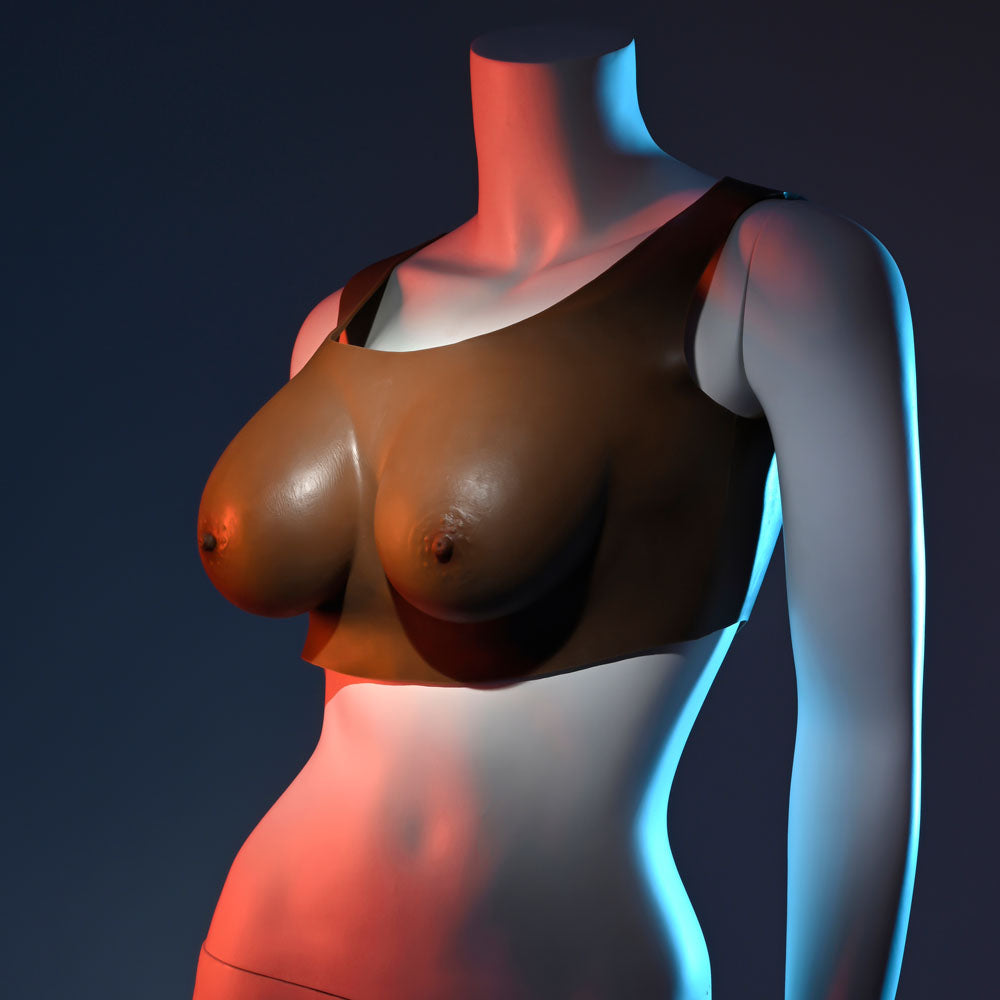 Gender X UNDERGARMENTS - PLATE C-CUP - Dark - Brown Wearable Breasts