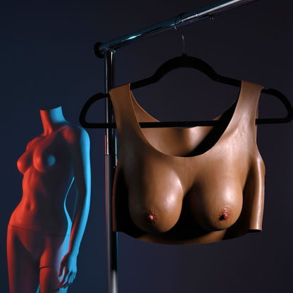 Gender X UNDERGARMENTS - PLATE C-CUP - Dark - Brown Wearable Breasts