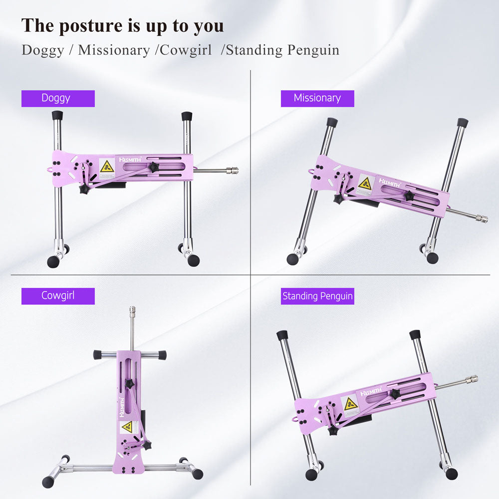 Hismith Premium 3.0 Sex Machine - Pink Mains Powered Sex Machine