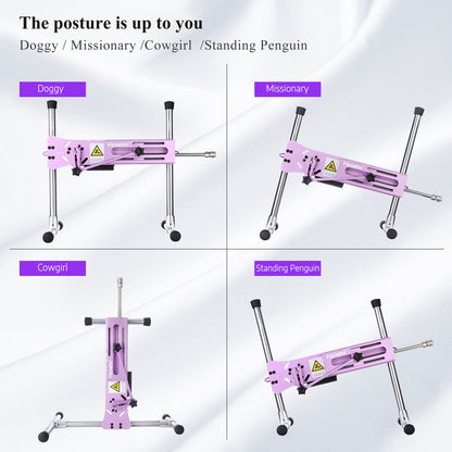 Hismith Premium 3.0 Sex Machine - Pink Mains Powered Sex Machine