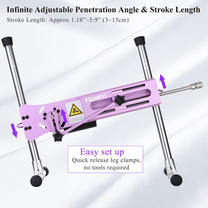 Hismith Premium 3.0 Sex Machine - Pink Mains Powered Sex Machine