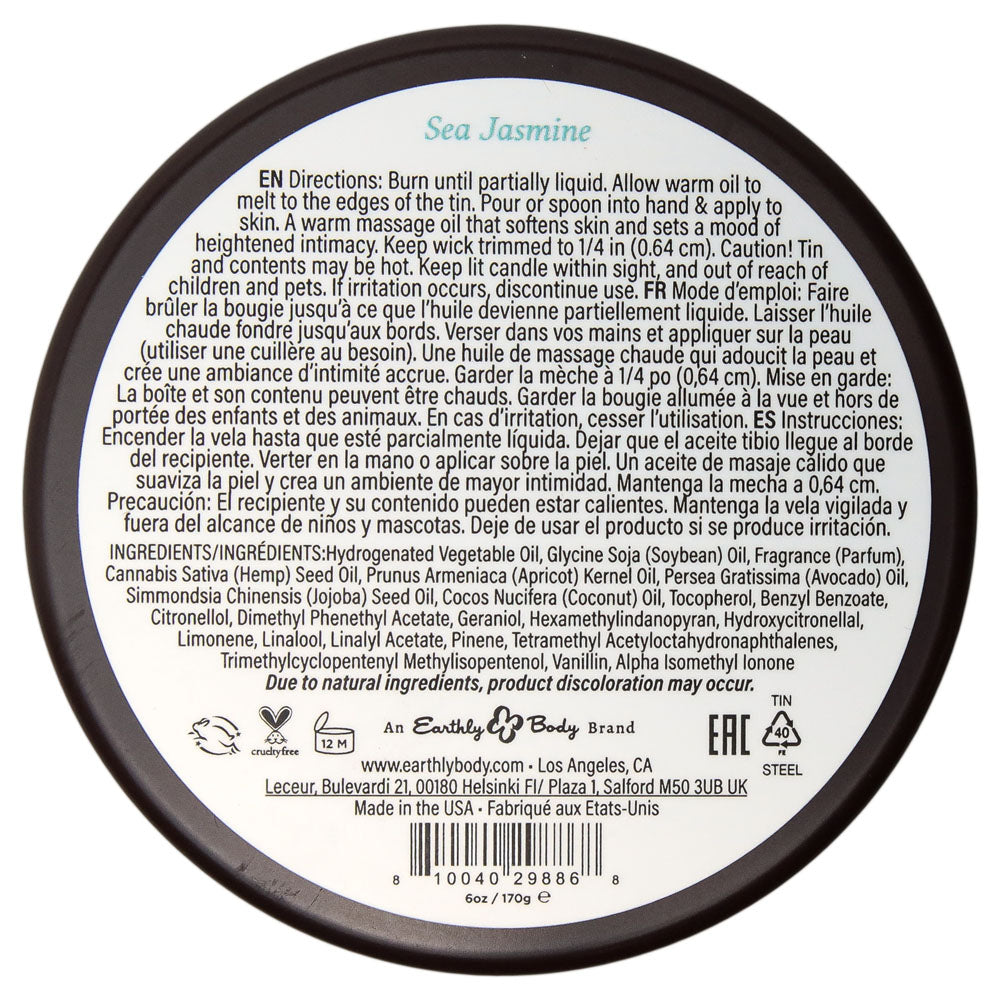 EB Aphrodisiac Massage Candle - Sea Jasmine Scented Massage Candle