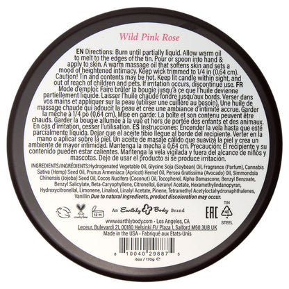 EB Aphrodisiac Massage Candle - Wild Pink Rose Scented Massage Candle