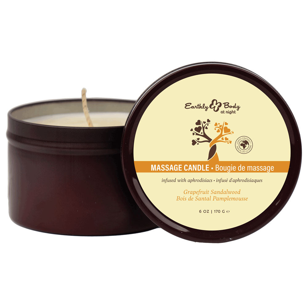 EB Aphrodisiac Massage Candle - Grapefruit Sandalwood Scented Massage