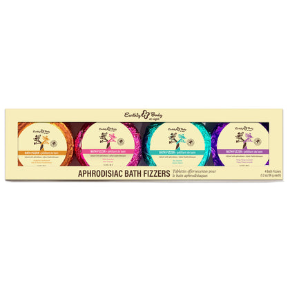 EB Aphrodisiac Bath Fizzers - Scented Bath Bombs - Set of 4 Scents