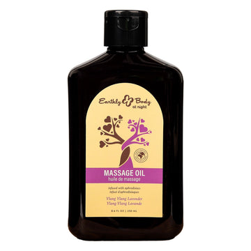 EB Aphrodisiac Massage Oil YLANG YLANG LAVENDER - 250 ml - Ylang Ylang & Sandalwood Scented Massage Oil - 250 ml Bottle