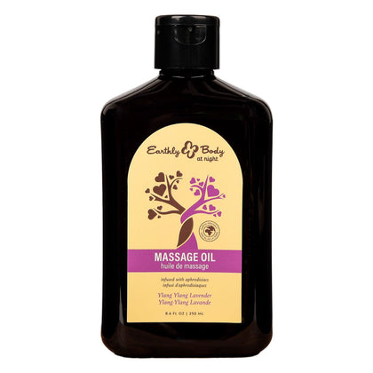 EB Aphrodisiac Massage Oil YLANG YLANG LAVENDER - 250 ml - Ylang Ylang & Sandalwood Scented Massage Oil - 250 ml Bottle