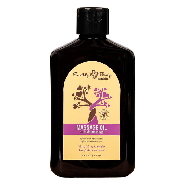 EB Aphrodisiac Massage Oil YLANG YLANG LAVENDER - 250 ml - Ylang Ylang & Sandalwood Scented Massage Oil - 250 ml Bottle