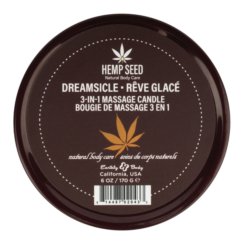 Hemp Seed 3-In-1 Massage Candle - Dreamsicle - 170 g
