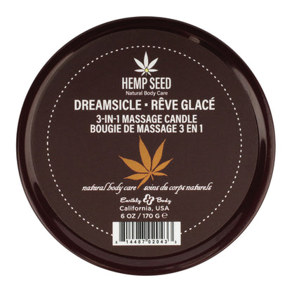 Hemp Seed 3-In-1 Massage Candle - Dreamsicle - 170 g