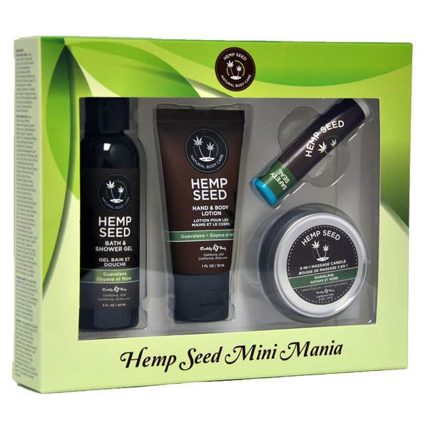 Hemp Seed Mini Mania - Guavalava (Guava & Blackberry) Scented Lotion Kit - 4 Piece Set - Image 1