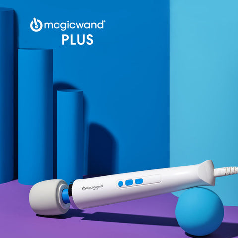 Magic Wand Plus - White Mains Powered Massage Wand - Image 1