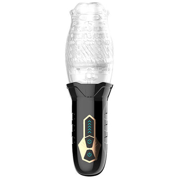 Adam & Eve Adam's Gawk Gawk - Clear USB Rechargeable Rotating Masturbator