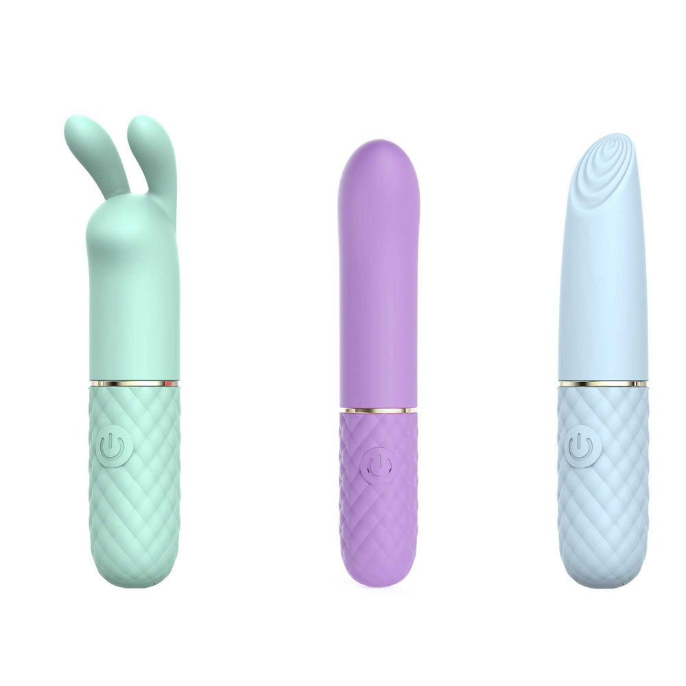 Adam & Eve TRIPLE PLEASURES - Coloured Vibrators - Set of 3