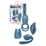 Adam & Eve FOUR-PLAY Vibrator Set - Blue USB Rechargeable Couples Play Kit - Image 173